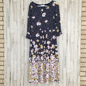 Boden floral dress size 14